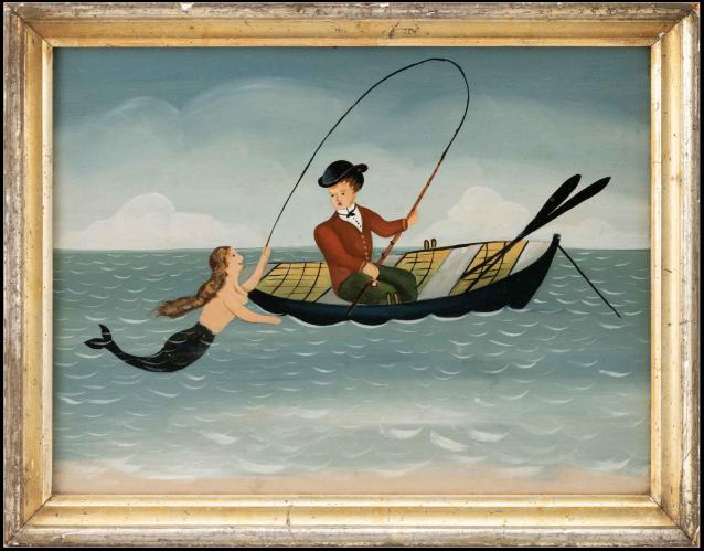 Fisherman Lands a Mermaid by Ralph Eugene Cahoon Jr.