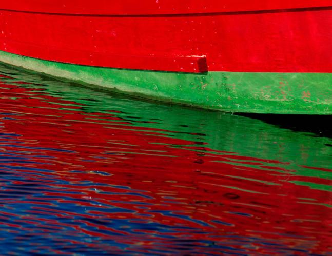 Red Boat, Menemsha 1990 by Alison Shaw