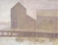 Grey Day on Dutcher's Dock by Mary Sipp Green