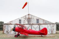 Classic Aviator's Biplane, Katama Airfield 2020 by Alison Shaw