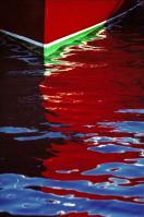 Red Boat, Edgartown Harbor 1992 by Alison Shaw