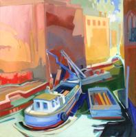 Workboats at Z'altere by Rez Williams