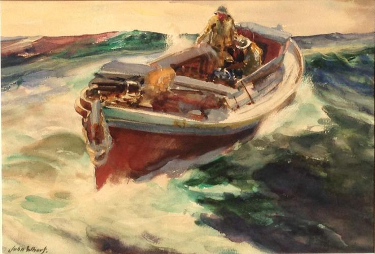 Fisherman at Sea by John Whorf