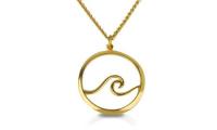 7-7-325 circle open wave pendant, large by Ross Coppelman