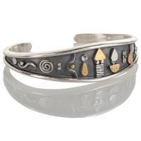 2-22-458 Tapered hiero cuff bracelet by Ross Coppelman