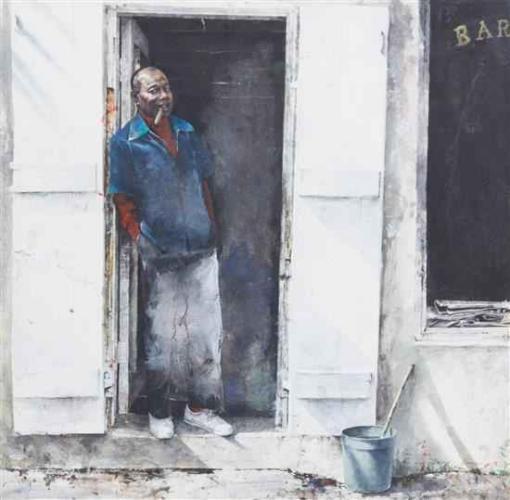 Barber Shop by Stephen Scott Young