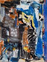 Vertical Composition with Blue on Right side 1965 by Vaclav Vytlacil