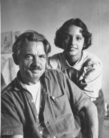 Thomas Hart Benton and daughter, Jessie 1952 by Alfred Eisenstaedt