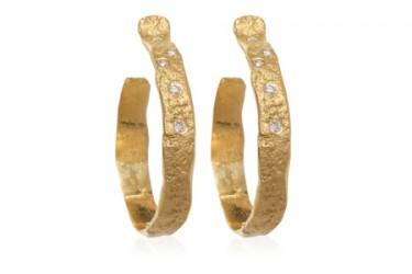 5-8-560 Rockhammered Hoops by Ross Coppelman