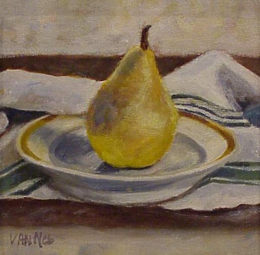 Pears on a Plate by Diana Van Nes