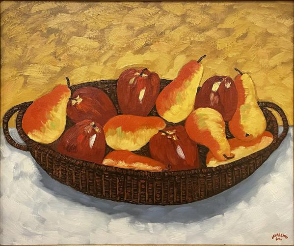 Basket of Pears by Claudio Gasparini