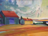 Two Barns, Chilmark by Rez Williams