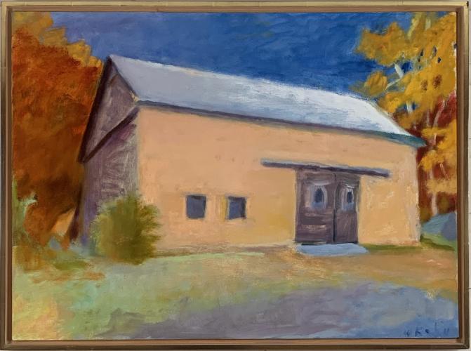 Barn on Ames Hill Road, 1992 by Wolf Kahn